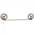 Western Bathroom Decor Towel Bar Holder Horse Bronze/black Tough-1