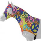 TOUGH-1 100% Spandex Mane Stay Hood horse Tack  Peace Sign size MINI SMALL