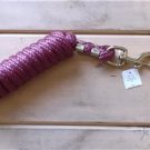 10'  Tough-1 Poly  Lead w/ Brass Snap  color BURGUNDY Horse tack