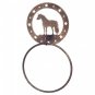 Western Bathroom Decor Towel Ring Holder Horse Bronze/black Tough-1