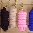 one 8'  Tough-1 Poly  Lead w/ Brass Snap  color BLUE Horse Tack
