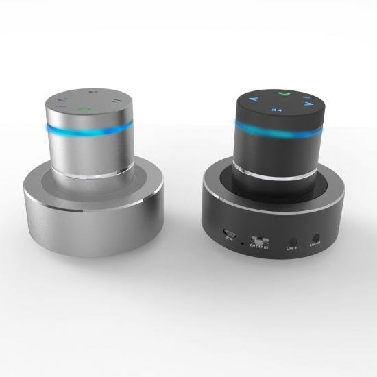 Vibration Bluetooth Speaker NFC Touch HIFI Subwoofer ( Black )