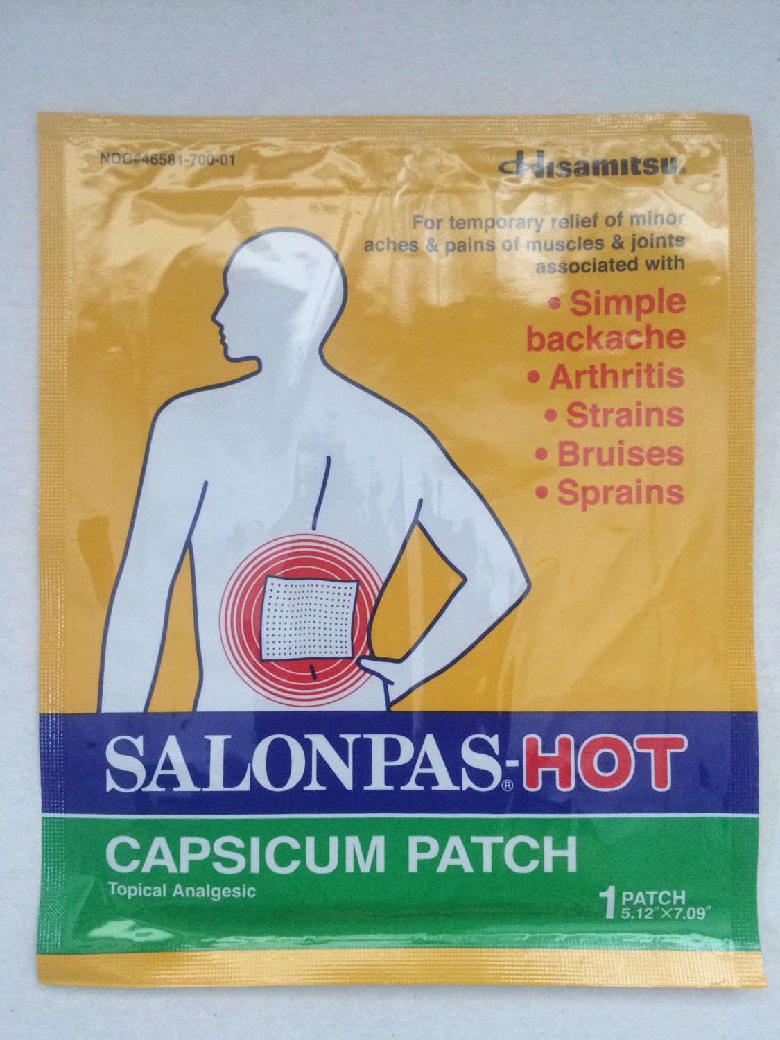 HISAMITSU Salonpas Hot Capsicum Patch, 50 Count