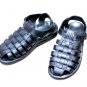 Crisscross Greek Biblical Sandals Top Quality Adjustable Black Leather