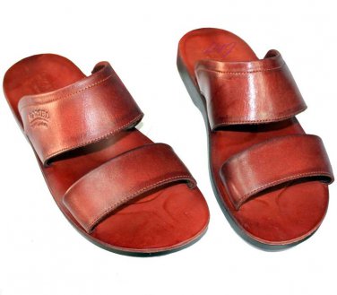 Mens Flip-Flop Biblical Leather Sandals Brown color size's : US 7.5-12 EU 41-46