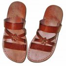 New Summer sandals" Mini Flower " Flip-Flop Greek Leather Sandals- US 5-12 EU 35-46 Brown/black !