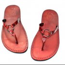 "RING" Flip-Flop Handmade brown Leather Sandals Size's : US 5-12 EU 35-46
