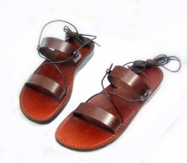 New Greek Leather Sandals Straps Model New Handmade Sandals - Size's : US 5-12 EU 35-46
