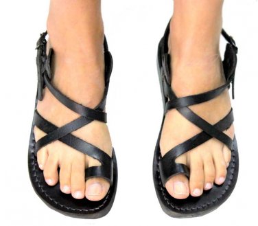 New Crisscross Thin Strapped Adjustable Greek Leather Sandals - size's : US 5-12 EU 35-46