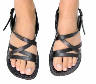 Crossover Thin Strapped Adjustable Greek Leather Sandals Unique ! size's : US 5-12 EU 35-46
