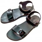 Adjustable Greek Leather Sandals New Black " BIBLICAL" Design Size's : US 5-12 EU 35-46
