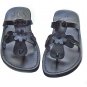 Leather Sandals "Flower" Design ! Flip-Flop "Old Flower"  ! size's : US 5-12 EU 35-46