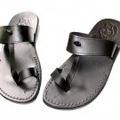 Flip-Flop Greek Leather Sandals ! Black/Brown Sandals size's : US 5-12 EU 35-46