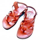 Leather "Crisscross 2" Sandals Thin Strapped & Adjustable Biblical Strong US 5-12 EU 35-46