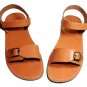 New Greek Leather Sandals " CARAMEL" size's : US 5-12 EU 35-46