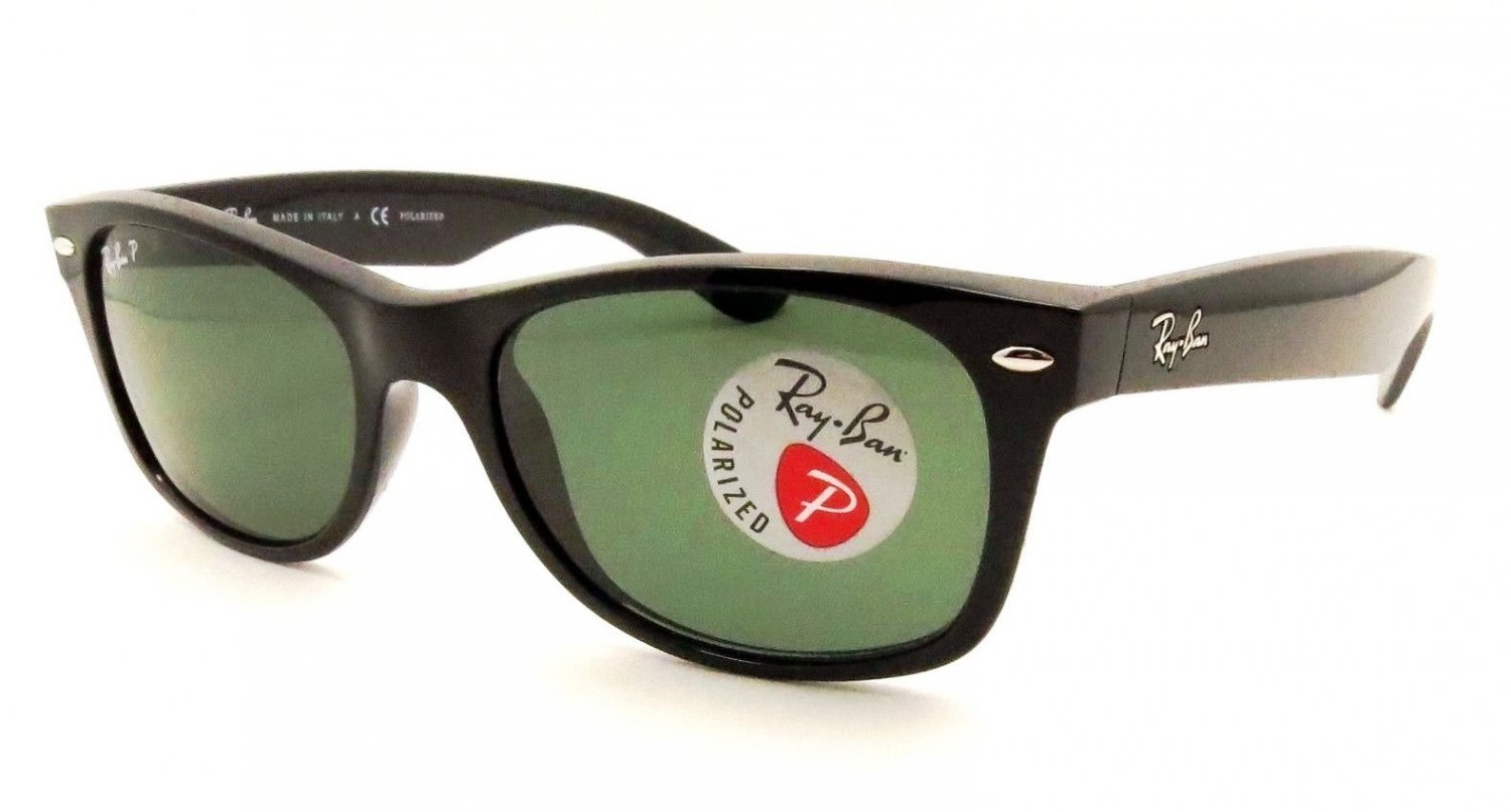 Ray Ban Rb2132 901l New Wayfarer 55mm Black G 15 Polarized Lens