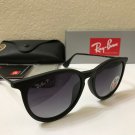 Ray-Ban Sunglasses Erika RB4171-622/8G-54 Gradient Lens. Black Round Frame Women
