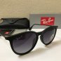 Ray-Ban Sunglasses Erika RB4171-622/8G-54 Gradient Lens. Black Round Frame Women