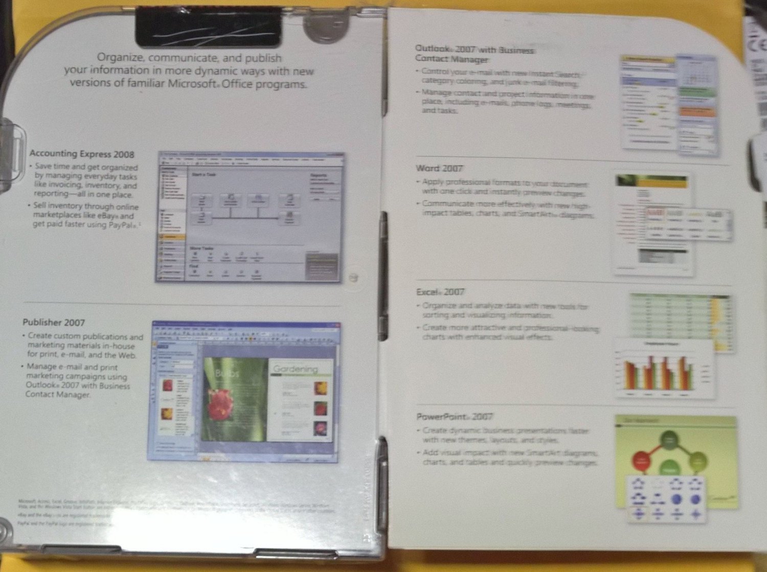 Microsoft Office Small Business 2007 – Version Complète MLK (Media Less Key) Pour 1 PC, Allemand
