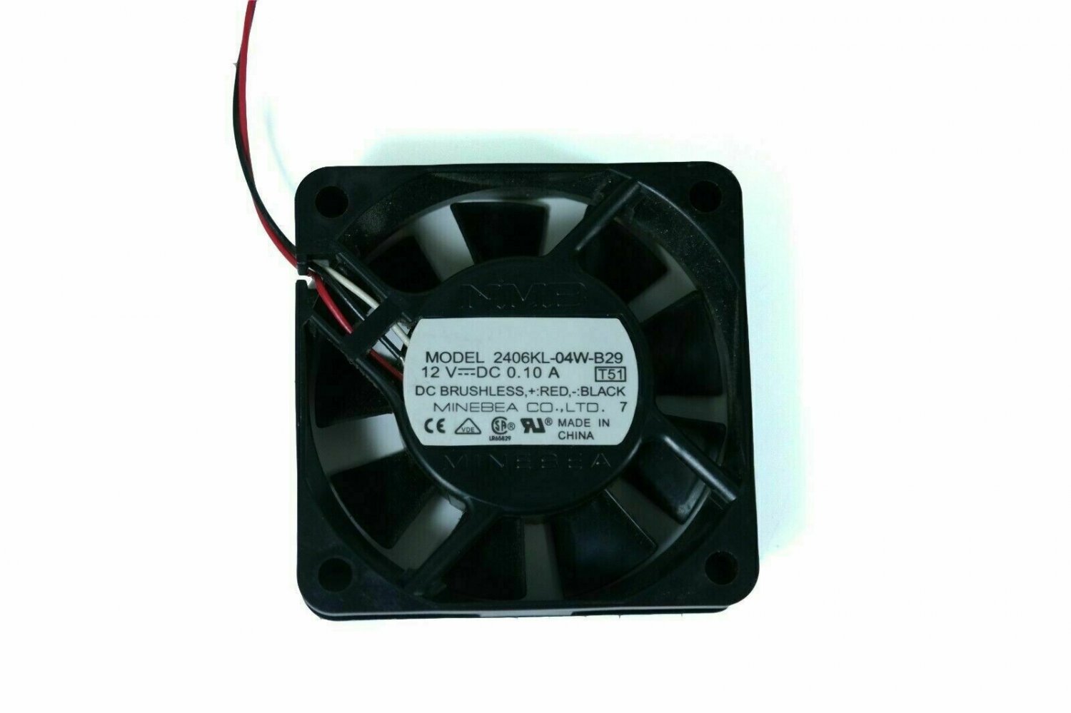NMB-Mat 2406KL-04W-B29 Fan 12V 0.10A for Sharp XG-P25X XG-P80X Projectors