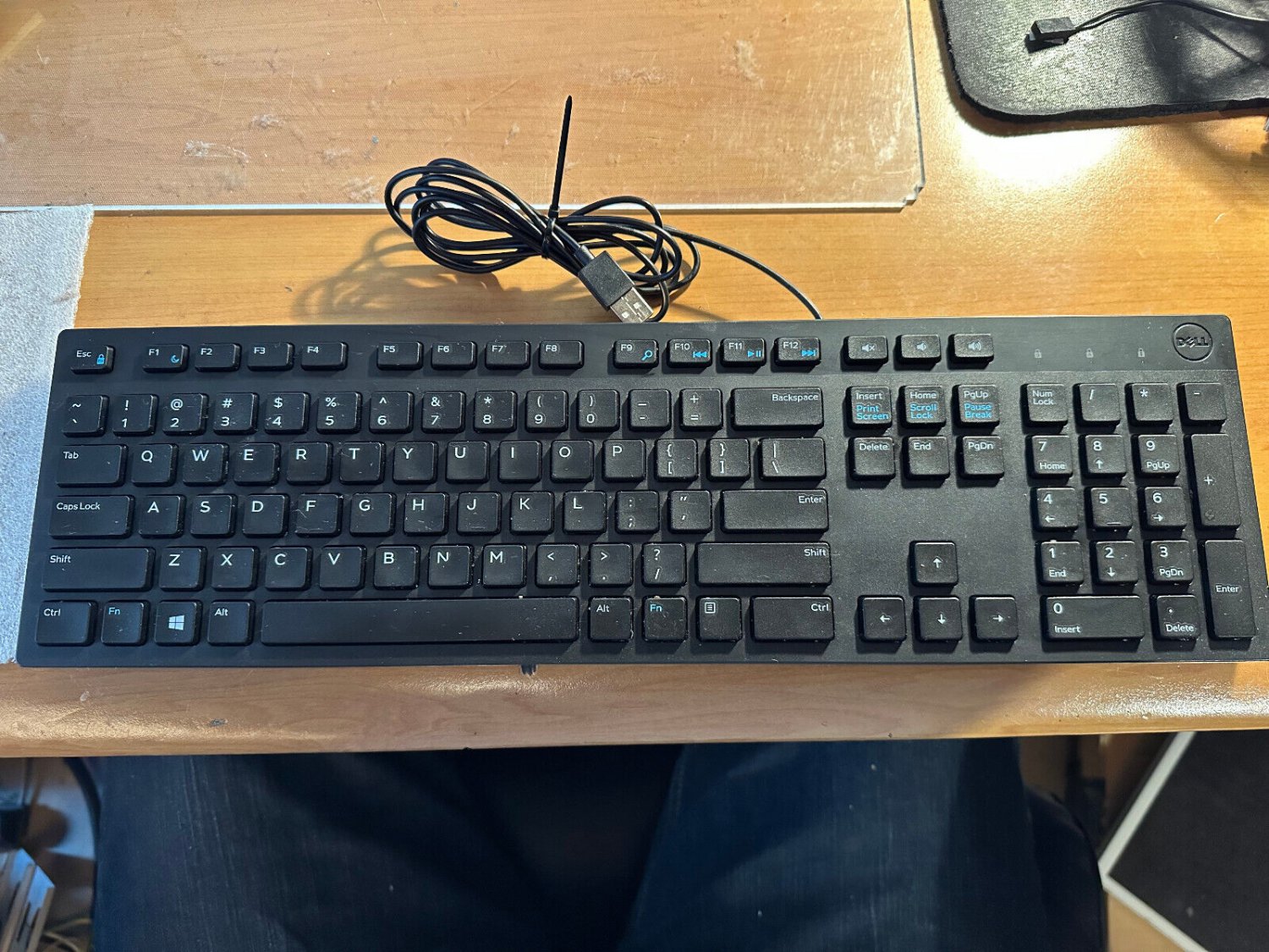 Dell USB Wired Slim Keyboard 0RKRON RKRON Black KB216