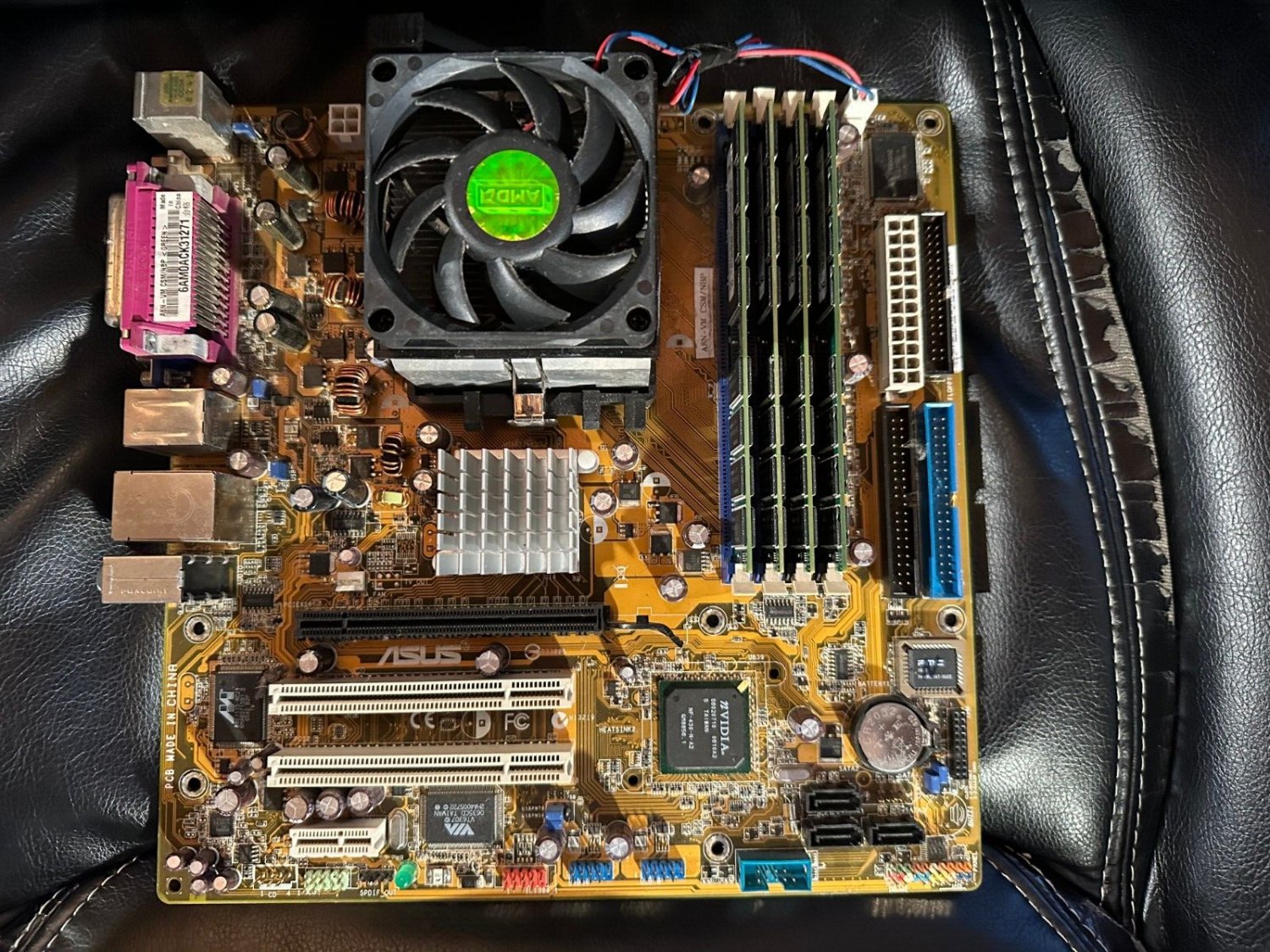 ASUS A8N-VM CSM/NBP SOCKET 939 MOTHERBOARD + AMD Athlon CPU + 4GB DDR ...