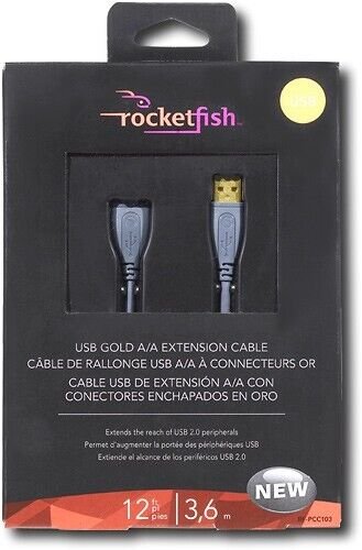 Rocketfish - 12' USB A/A Extension Cable RF-PCC103