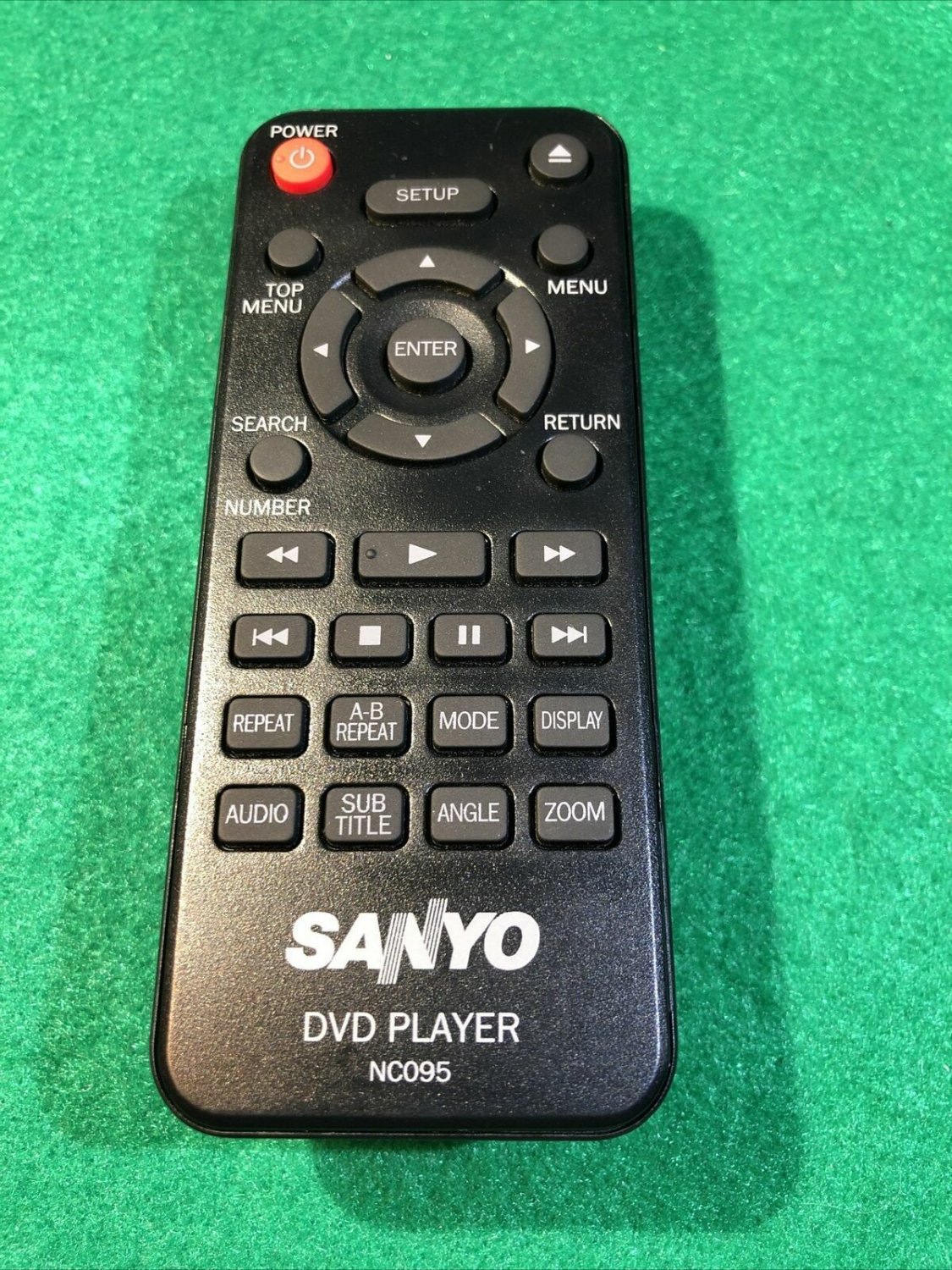 Genuine Original SANYO NC095 DVD Player Remote - NO BACK COVER