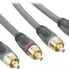 Rocketfish RF-G1213 RCA Stereo Audio Cable 24FT(7.3Meter) Hi-Def 24k Plate