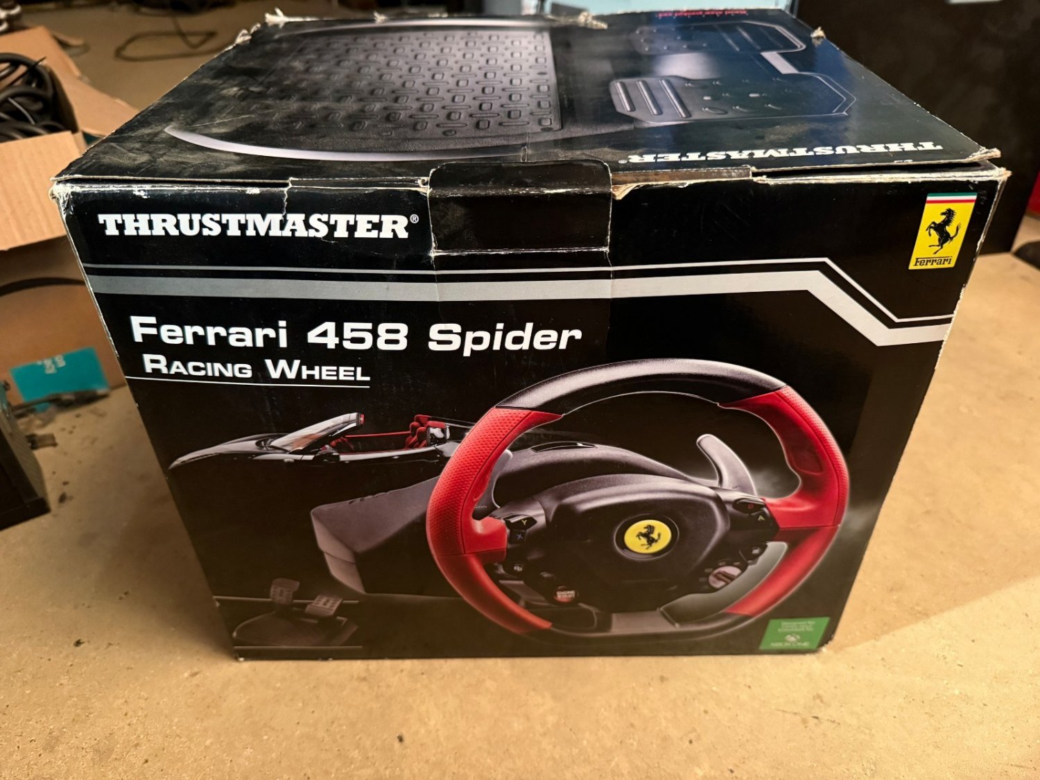Thrustmaster Ferrari 458 Spider Racing Wheel ONLY Xbox One - NO FOOT PEDALS