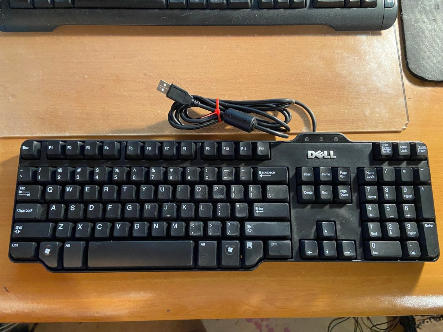 Dell L100 USB Wired Slim Keyboard Black