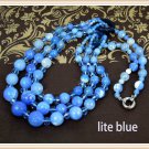 J2   Handmade Real Agate Stone Necklace, 4 colors