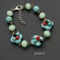 J29  Handcrafted Tribal Bohemia Turquoise Crystal Retro Bracelet