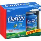 Claritin 24 Hour Non Drowsy Allergy Tablet, 70ct Count