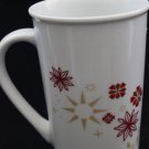 Starbucks Holiday Snowflake Poinsettia Geo Tall Mug Red Gold 12OZ  2013