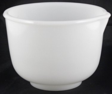 Glasbake for Sunbeam White Nesting Mixing Bowl Small 1 1/2 Quart  #16