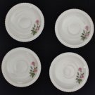 Harker Wild Rose Gadroon Saucer Set of 4