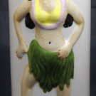 Vintage Norwegian Cruise Lines Tiki Hula Girl Tall Drink Novelty Ceramic Glass
