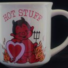 Vintage Wallace Berrie & Co HOT STUFF Character Little Devil Heart Mug 8OZ 1981