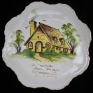 Lefton Collectible Plate "Lord and Master" Home Blessing NE 3665 7 1/2"