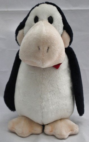 Vintage Dakin Bloom County Opus Standing Penguin Plush Red Bow Tie1984 12"