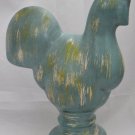 The Spring Shop Blue Rooster Ceramic Table Decor 9 1/2" X 7"