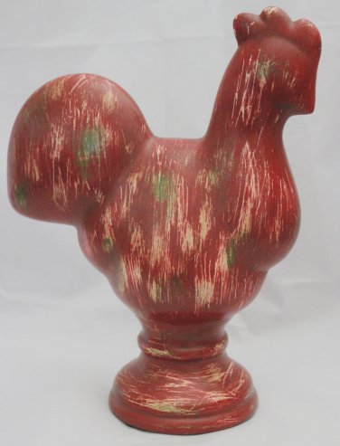 The Spring Shop Red Rooster Ceramic Table Decor 9 1/2" X 7"