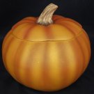 Teleflora Ceramic Pumpkin Bowl Jar with Lid 6.5"X7.5"