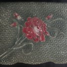 Vintage Wood Brush Mirror Vanity Set - Box Only 9"X7"