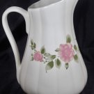 Gibson Housewares Shabby Cottage Roses Roseland Handled Pitcher 10"