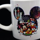 Disney World Jerry Leigh Magic Kingdom Mickey Mouse Silhouette Fireworks Mug 8OZ
