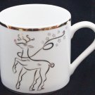 Rudolph & Co Golden Rimmed Prancing Rudolph the Red Nosed Reindeer 10OZ Mug