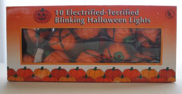 Pumpkin Time Indoor Outdoor Plug In Jack O'Lantern Halloween Lights