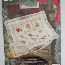 Bucilla 'Tis the Season Christmas Quilted Stamped Cross Stitch Lap Quilt #83144